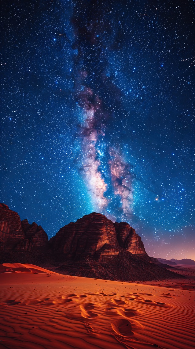 沙漠之夜，星空與寒意的交響詩(shī)