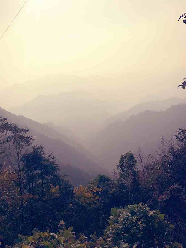 清晨霧漫山川，詩意畫卷的朦朧之美